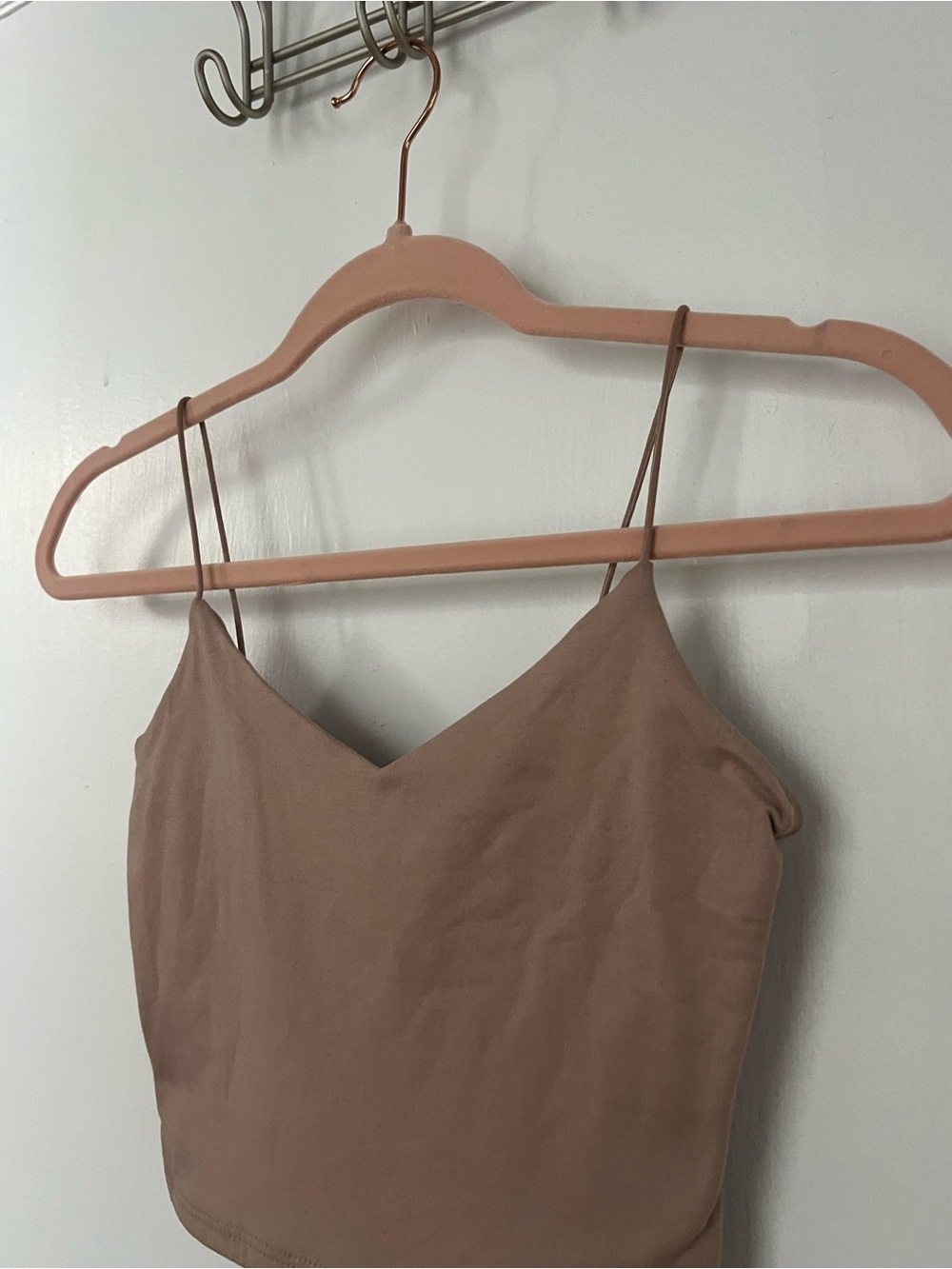 Windsor Brown V-Neck Spaghetti Strap Crop Cami - Picture 5 of 9